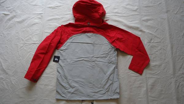 Stussy Sail Away Jacket 赤/グレー M 40%off 2012秋 ステューシー ライトウェイト ジャケット NY LA LONDON TOKYO PARIS