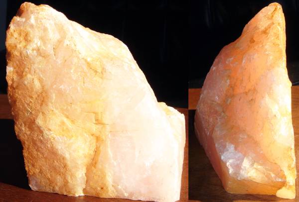 ローズクォーツ 紅水晶 天然石 パワーストーン 15cmx11.5cmx9cm_画像1
