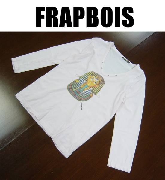 FRAPBOIS フラボア七分丈Ｔシャツ/長袖Tシャツ/ピンク_画像1