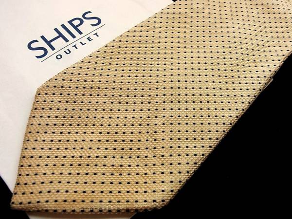 ■■SALE③■№1331【SHIPS】シップスのドット刺繍ネクタイ■_画像1