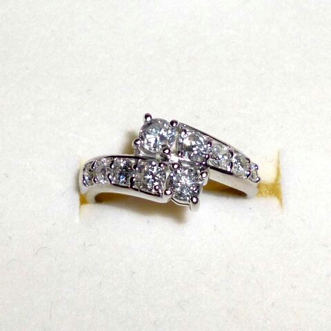 Pt900sweet 10diamond ring_画像1