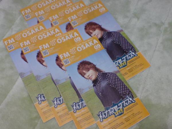 t.m.revolution イナズマ・ロック・フェス 2009 告知 チラシ fm osaka フリーペーパー_8枚セットです。