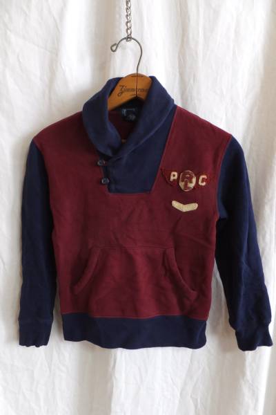 ☆☆送料無料☆☆RALPH LAUREN☆子供用☆ショールカラー2トンスウェット☆S（8）☆z20