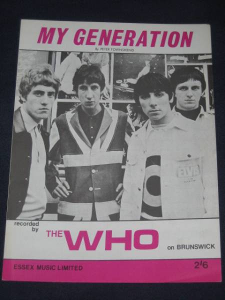 ザ・フーTHE WHO「MY GENERATION」ミュージックシート