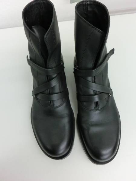 USED美品★ＧＵＣＣＩ★高級(jí)レザーブーツ?ブラック★