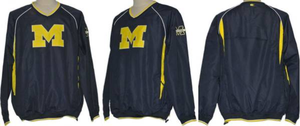 新品 即決 NCAA ミシガン大 ウルバリンズ ウォームアップウェア Ｌサイズ 送料込