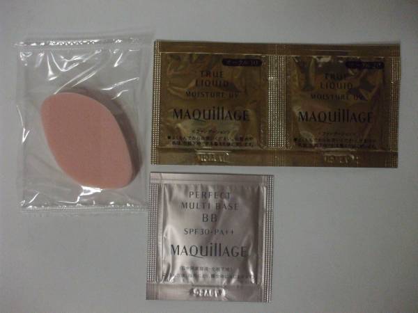 ?　マキアージュ　?　トゥルーリキッド　モイスチャー UV オークル１０　?　オークル２０ & パーフェクトマルチベースＢＢ お試　?