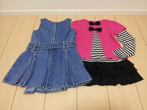 良品中古!!★子ども服 女の子向け 女子向け子供服 スカート ズボン ワンピースなど まとめて5點(diǎn)セット★サイズ110 まとめ売り★eaB 1點(diǎn)含む