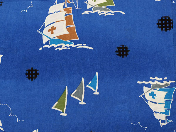 ** new goods ** for boy * yukata **120 size ** yacht pattern blue color series *[9]