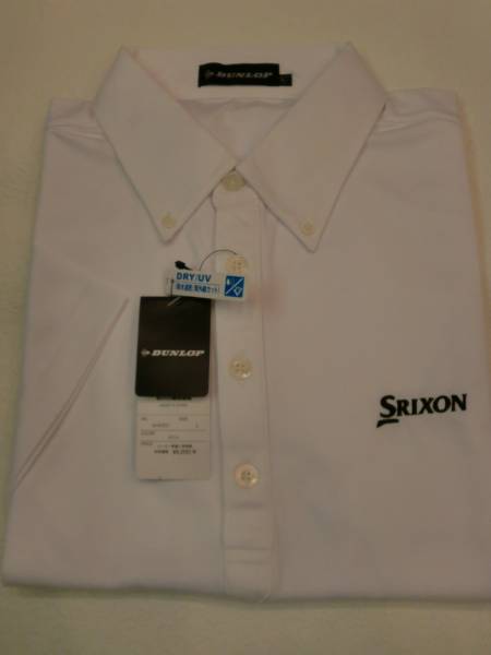 スリクソンゴルフ 春夏モデル SRIXON 半袖 ボタンダウン 50％ＯＦＦ（L寸）ホワイト_画像2