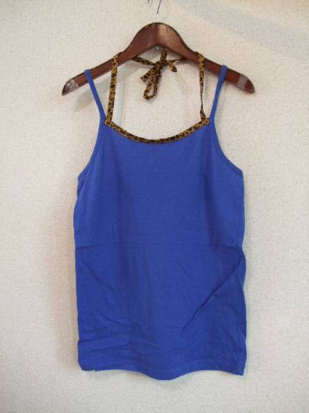 mystywoman青×レオパード柄キャミソール(USED)80413_画像1