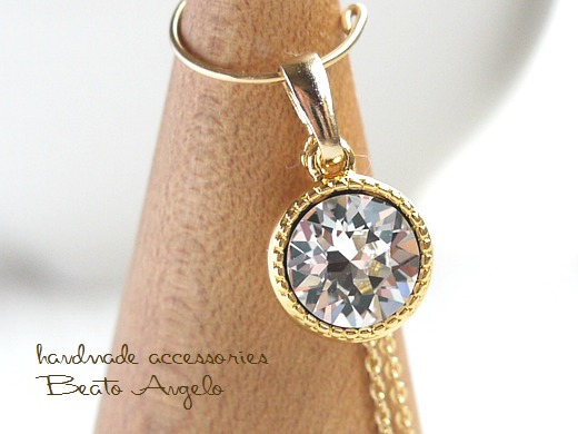 **+angelo+ Swarovski 1088. necklace (n-009) crystal G one bead simple standard 