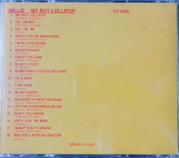 【CD】MILLY / MY BOY LOLLIPOP ☆ ミリー・スモール / Ska_画像3