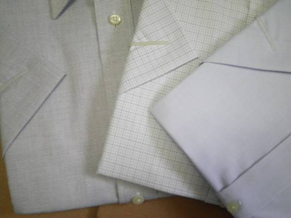 FARAGO*サイズ S 37-半袖*３枚組/高級Yシャツ 形態安定加工_画像3