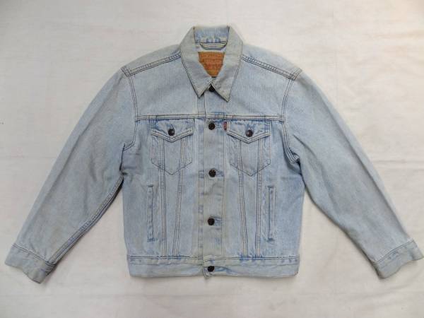 ビンテージ LEVIS リーバイス 80S 70503 インディゴ ライト デニム ジャケット ジージャン レア サイズ XS スモール 色落ち 雰囲気 90S 珍_画像1