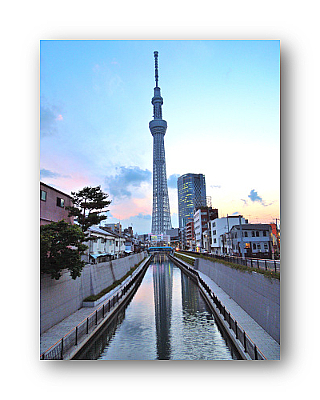 オリジナル フォト ポストカード 2014/6/26 東京スカイツリー_2_はがき印刷面 ※ これは データ画像 です。