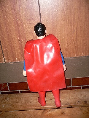 ソフビ ソフトビニール スーパーマン 約28cm マント付　1979年_画像2