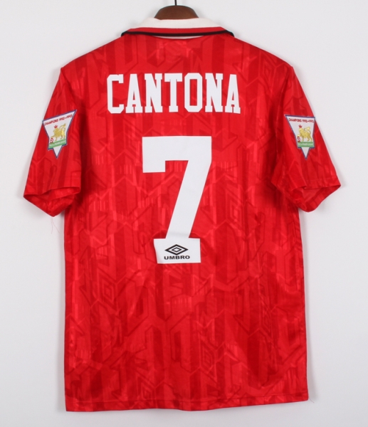 93-94マンチェスターユナイテッド(H)#7 カントナ CANTONA 半袖 リーグ戦仕様 正規 M_画像2