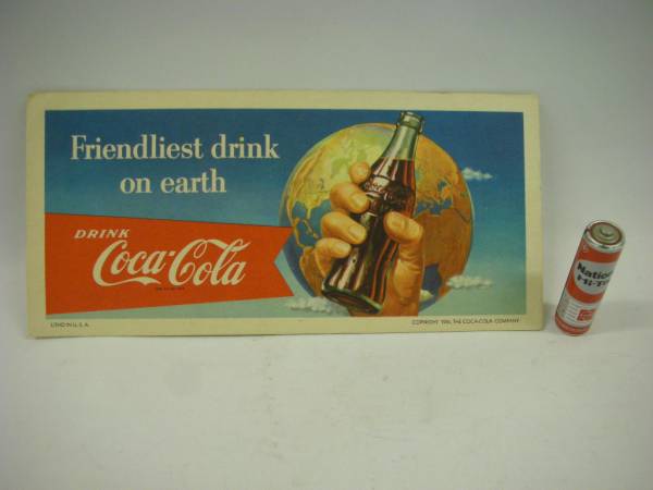 古い時代 1950年代 アメリカ コカ・コーラ インク 吸い取り紙_画像1