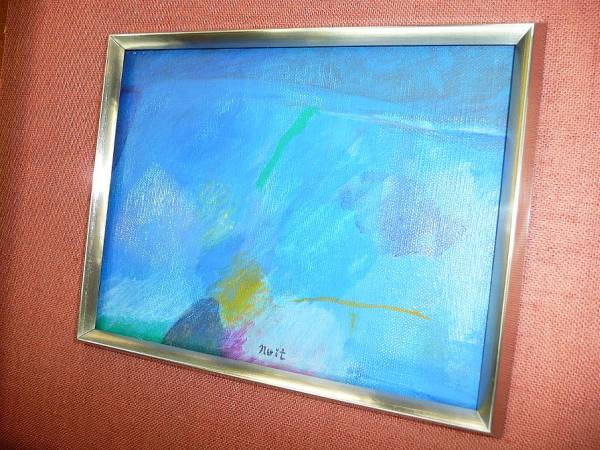 A_# подлинный кисть гарантия!#....# живопись масляными красками 0 номер сумма # абстрактная картина # впечатление .... голубой 