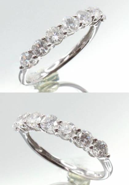 新品仕上げ□Pt900 プラチナ リング ダイヤモンド1.00ct 12号