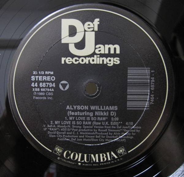 ALYSON WILLIAMS / MY LOVE IS SO RAW_画像2