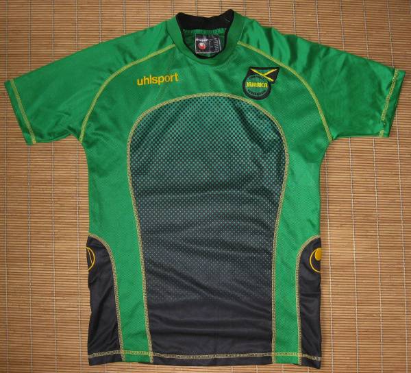 正規品 uhlsport製 2002-05ジャマイカ代表～アウェイ用 半袖 ユニフォーム_画像1