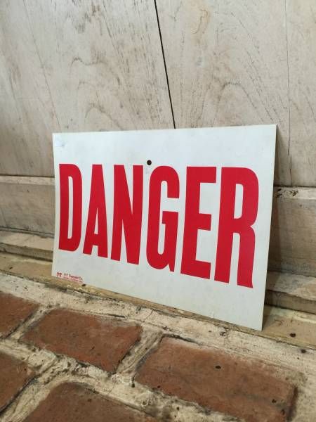  autograph plate panel display warning signboard plate Vintage //
