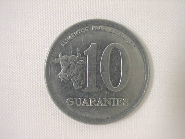 パラグアイ共和国 10Guaranies 10グアラニ 硬貨・コイン　28_画像1