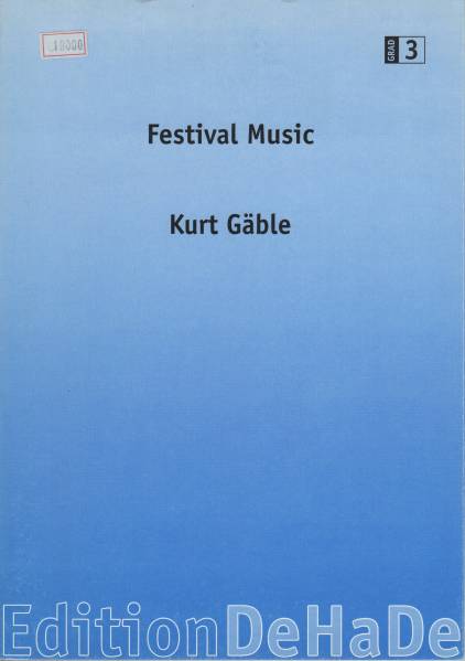 吹奏譜/K.Gable:フェスティバルミュージック/試聴可/18000円