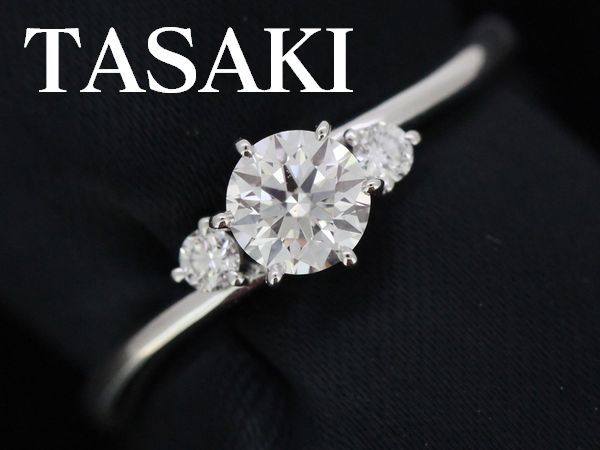 即日発送 TASAKI 田崎真珠 ダイヤ0.32ct Pt950 0.04ct リング F-VS2-3EX 指輪