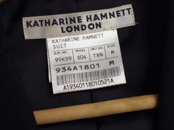 * Katharine Hamnett * чёрный * булавка -тактный *2.* одиночный жакет *M*