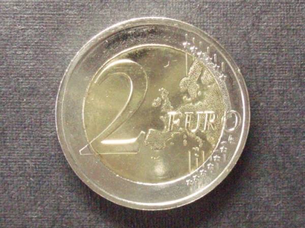 オランダ　２ユーロ記念　２０１２年　ユーロ通貨１０周年_画像2