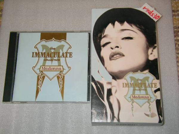  VHS＋CD マドンナ MADONNA THE IMMACULATE COLLECTION 初期ベストCD+初期ベストPVビデオ 即決_画像1