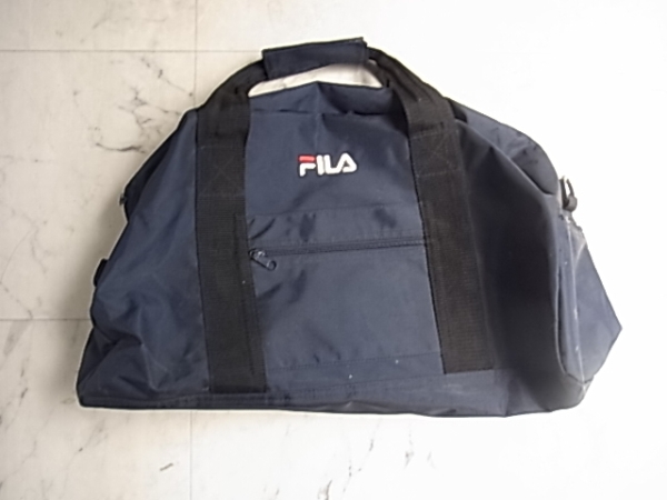 FILA filler * navy blue navy sport bag * capacity enough ++