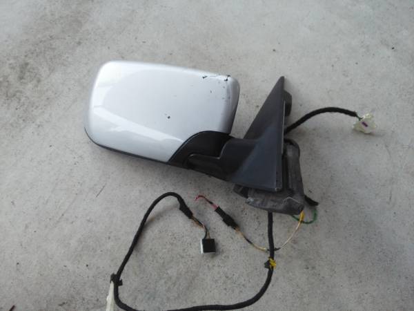BMW 320 E46 door mirror right side used silver 