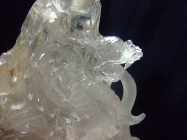 天然水晶　縁起　開運　癒しのストーンパワー　龍の彫刻　 送料無料【Pza】05_画像2