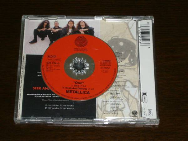 輸入盤　ＭＥＴＡＬＬＩＣＡ /ＯＮＥ　SINGLE CD　2曲入り_画像2