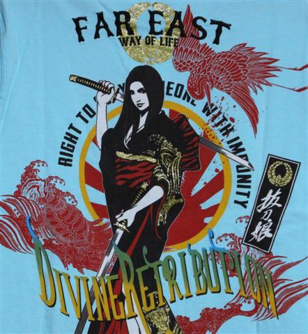 SALE！抜刀娘?(XL)70抜刀娘結(jié)愛(ài)刺繍入長(zhǎng)袖Ｔシャツ