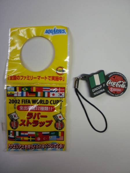 ★コカ?コーラ★2002 FIFA WORLD CUP★NIGERIA★ラバーストラップ★[ワールドカップ]★