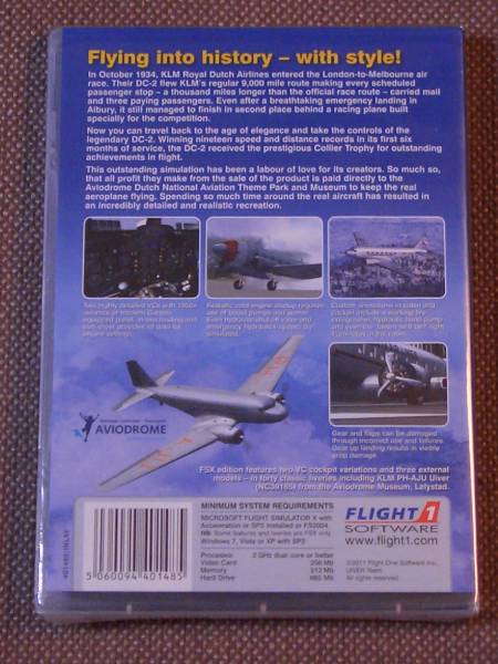 DC-2 / FSX, FS 2004 (Flight 1) PC CD-ROM