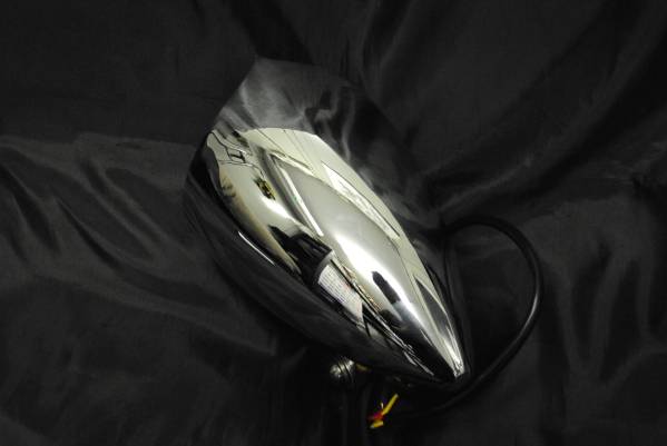 汎用品 ポインテッドヘッドライト 4.5インチ メッキ バルカン800