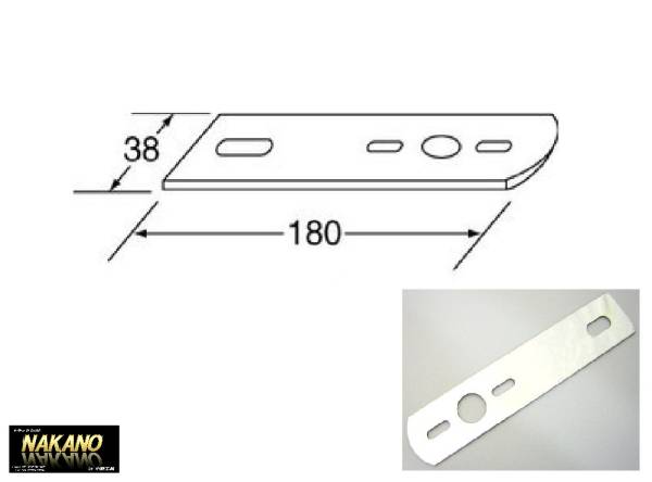 トラック用 バス マーカーステー 平型ストレート１ヶ付け/502826 車幅燈ステー 車幅燈取付 バスマーカー取付 サイドランプステー 