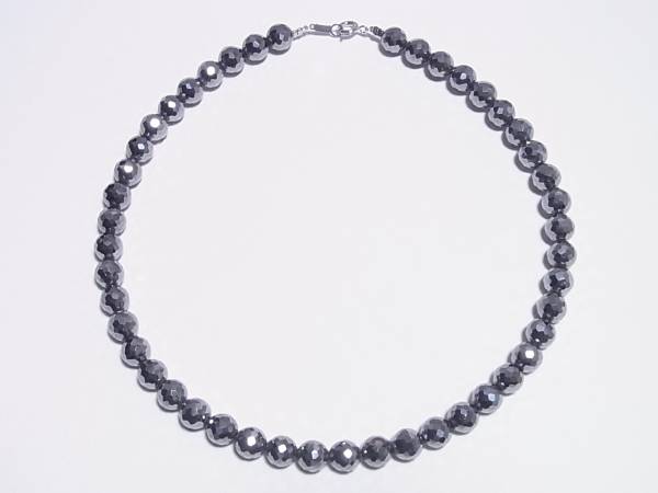 高品質 テラヘルツ カット 8ｍｍ ネックレス