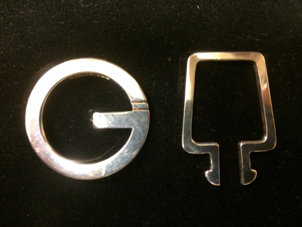  Gucci GUCCI кольцо для ключей SILVER 925 серебряный серебряный цвет брелок для ключа модные аксессуары G рисунок G Mark декортивный элемент б/у товар [688]A