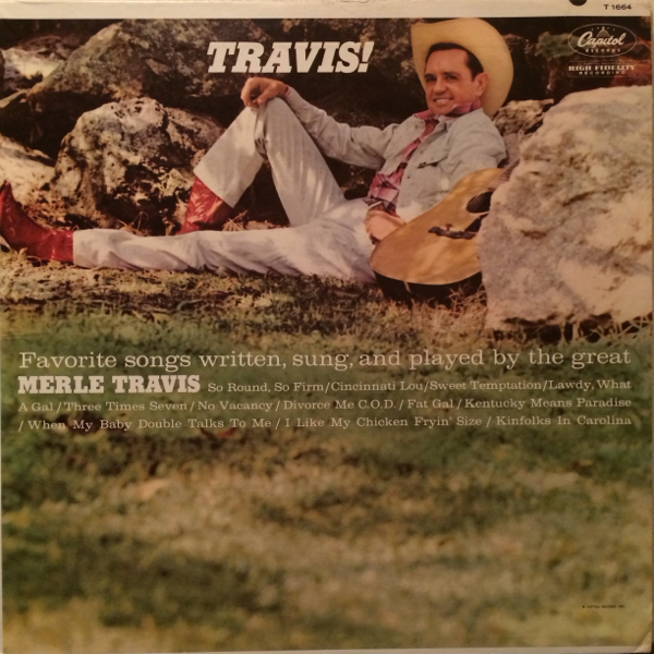 US Orig MERLE TRAVIS LP TRAVIS! ロカビリー