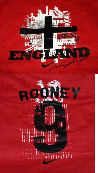 Nike England ルーニー HeroT Boys XL UK輸入品 Wayne Rooney_画像2