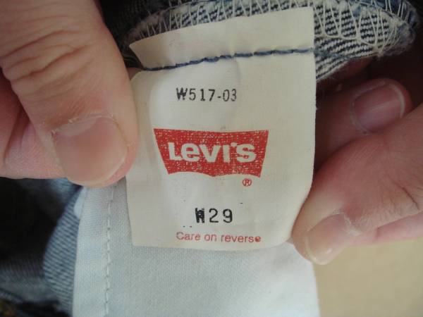 リーバイス LEVI'S Ｗ517 ブーツカットジーンズ モ上10_画像3