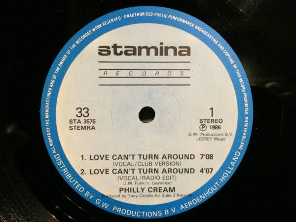 シカゴ！Farley Jackmaster Funk変名！Philly Cream - Love Can't Turn Around_画像2