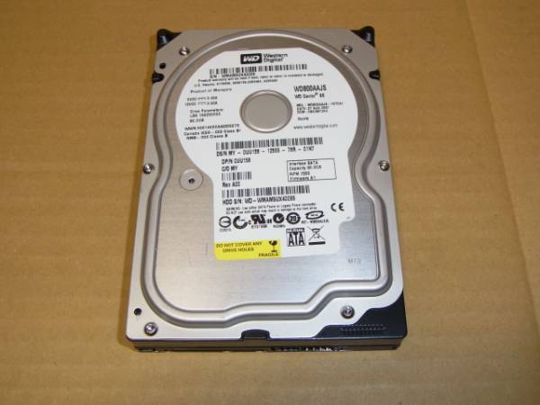 ■Western Digital WD800AAJS 80G SATA300/7200rpm/8M/動作良好/DELL(IH421S)_画像1